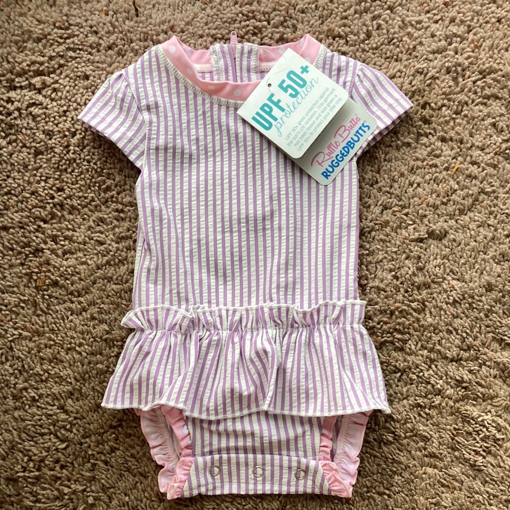 NWT Ruffle Butts Infant Swim Suit